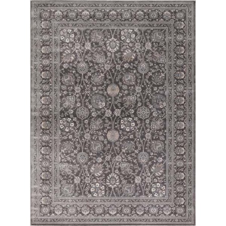 Concord Global 6 ft. 7 in. x 9 ft. 3 in. Kashan Kashan - Grey 28466